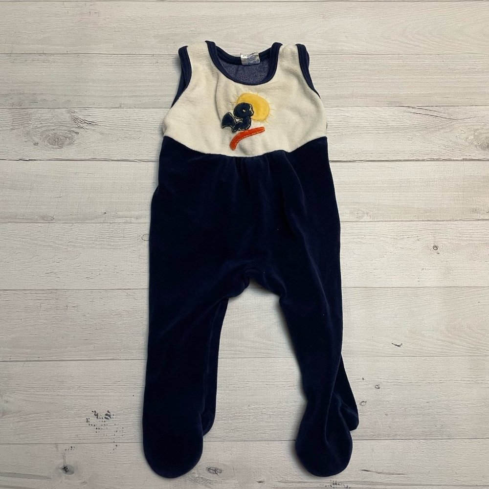 Vintage baby club footed romper